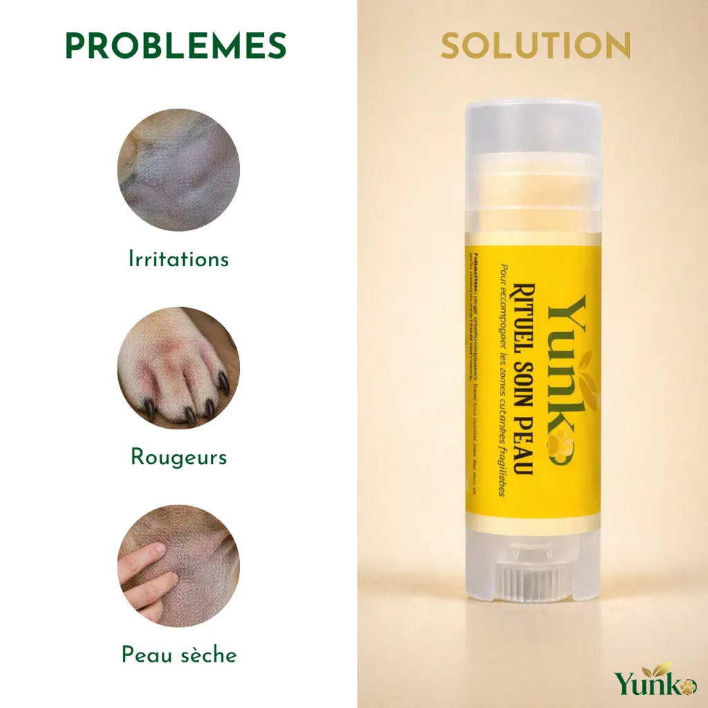 Yunko - Rituel soin peau - contre les irritations, les rougeurs et la peau sèche du chien