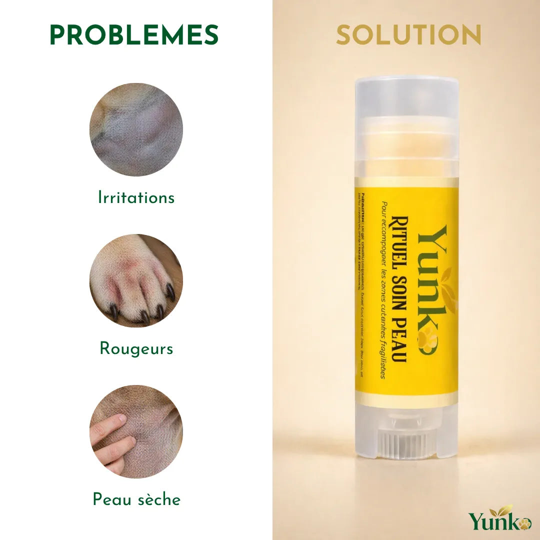 Yunko - Rituel soin peau - contre les irritations, les rougeurs et la peau sèche du chien